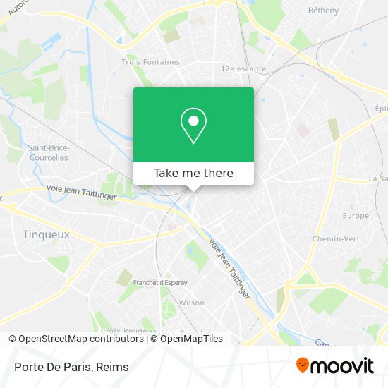 Mapa Porte De Paris