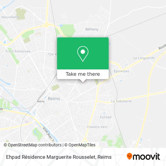 Mapa Ehpad Résidence Marguerite Rousselet