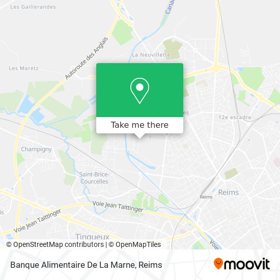 Banque Alimentaire De La Marne map