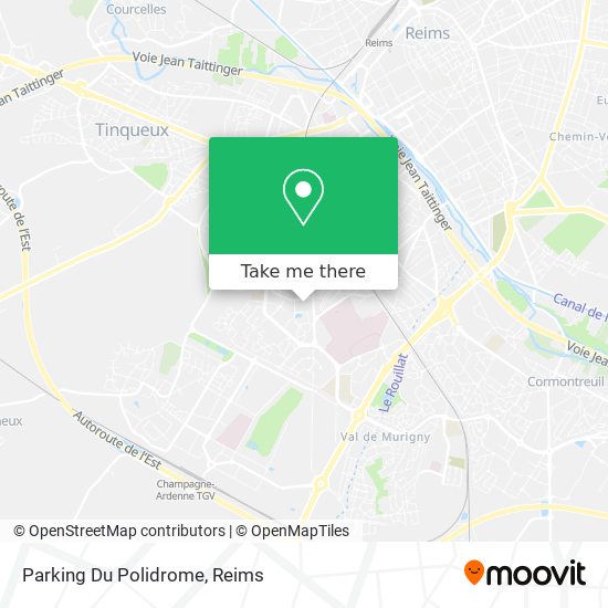 Mapa Parking Du Polidrome