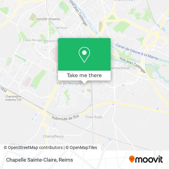 Mapa Chapelle Sainte-Claire