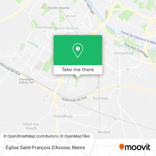 Église Saint-François D'Assise map