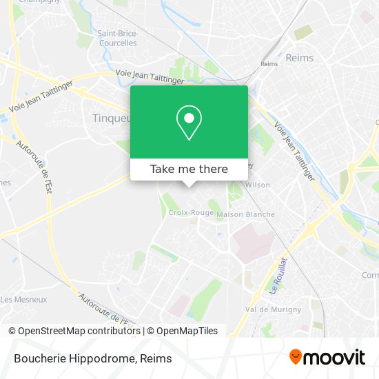 Mapa Boucherie  Hippodrome