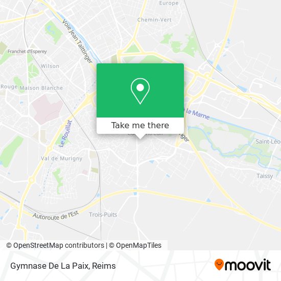 Gymnase De La Paix map