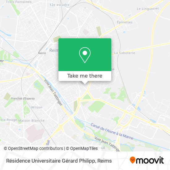 Résidence Universitaire Gérard Philipp map