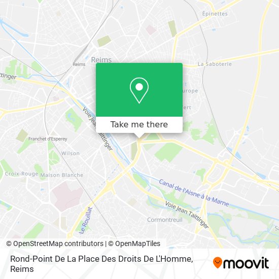 Mapa Rond-Point De La Place Des Droits De L'Homme