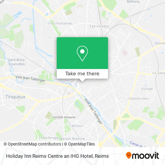 Holiday Inn Reims Centre an IHG Hotel map