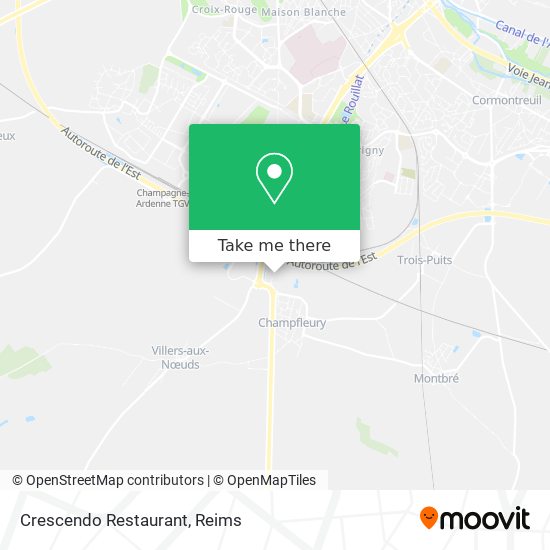 Crescendo Restaurant map