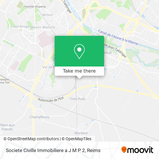 Mapa Societe Civille Immobiliere a J M P 2