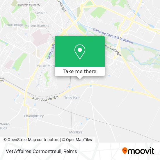 Vet'Affaires Cormontreuil map