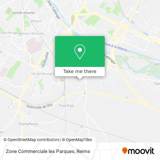 Zone Commerciale les Parques map