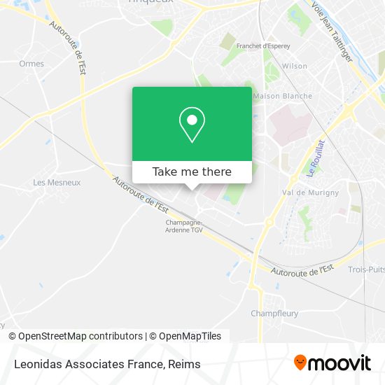 Mapa Leonidas Associates France