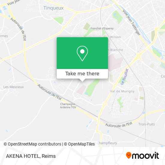 Mapa AKENA HOTEL