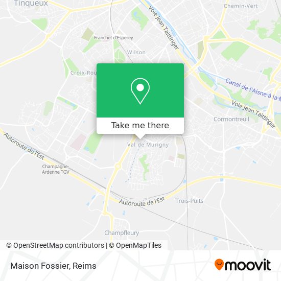 Mapa Maison Fossier