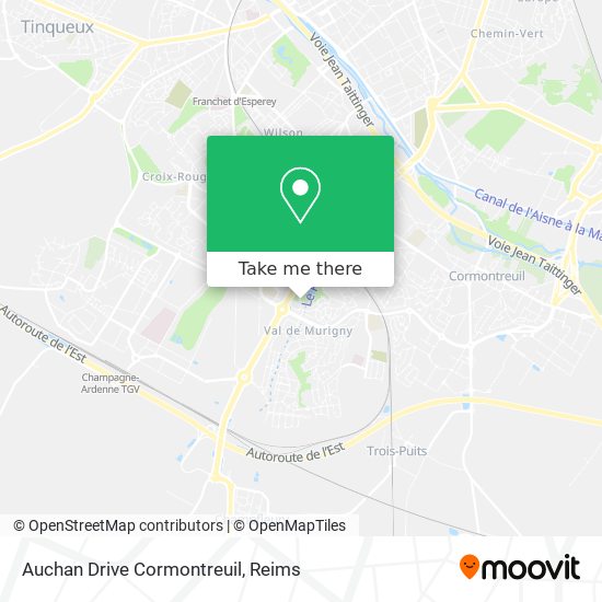 Auchan Drive Cormontreuil map