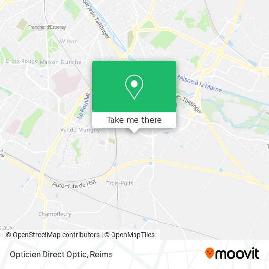 Mapa Opticien Direct Optic