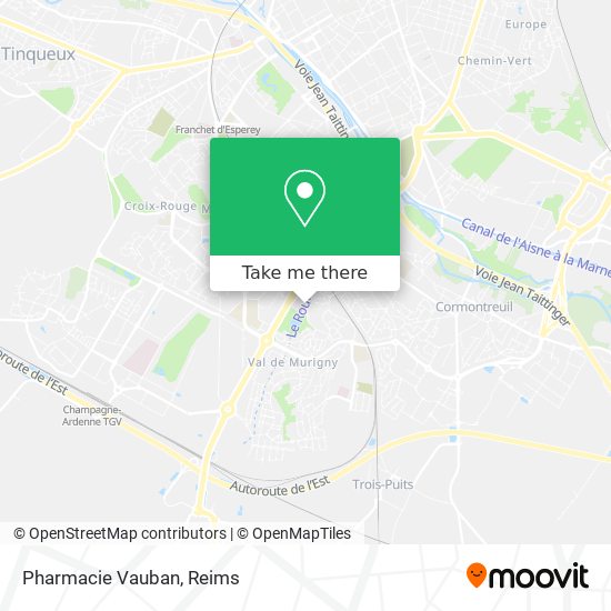 Mapa Pharmacie Vauban