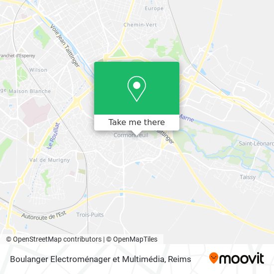 Mapa Boulanger Electroménager et Multimédia