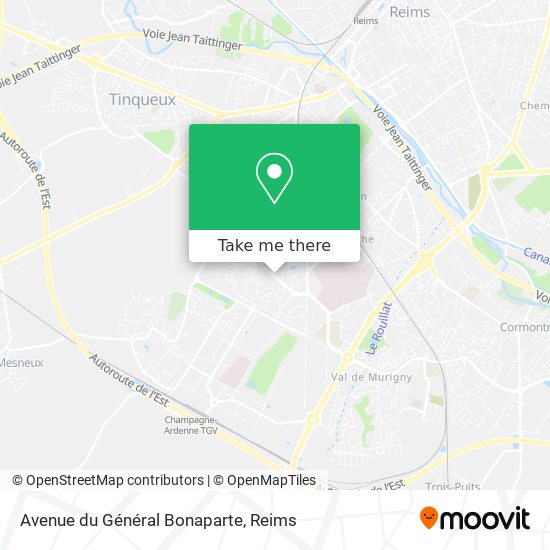 Mapa Avenue du Général Bonaparte