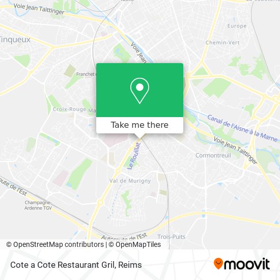 Cote a Cote Restaurant Gril map
