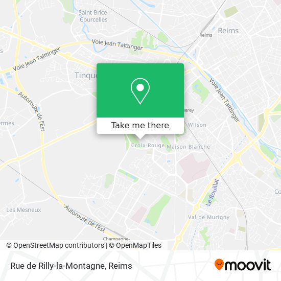 Mapa Rue de Rilly-la-Montagne