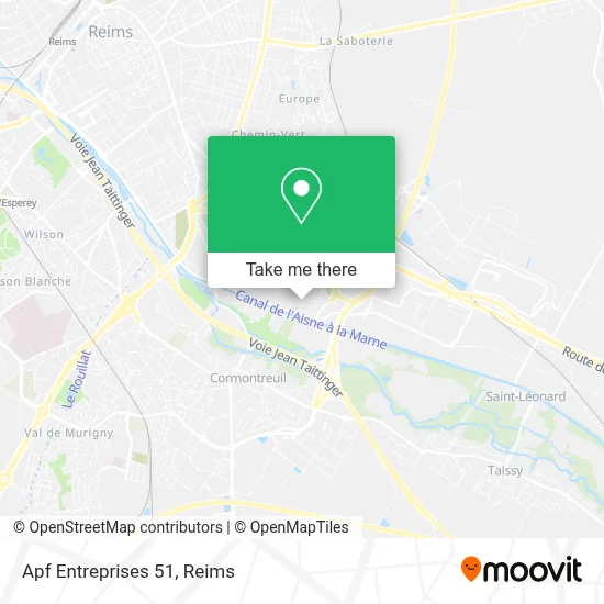Apf Entreprises 51 map