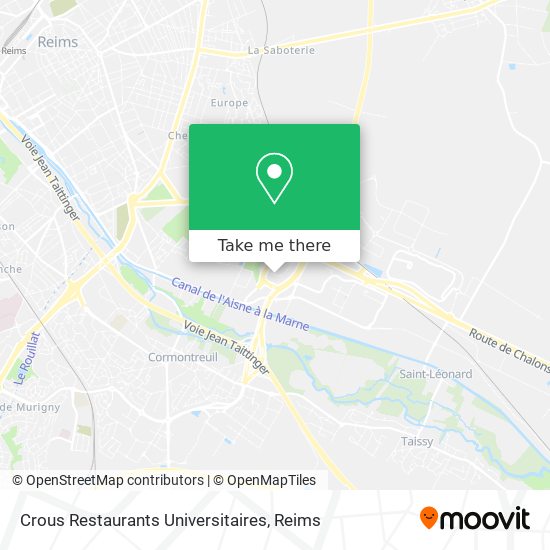 Crous Restaurants Universitaires map