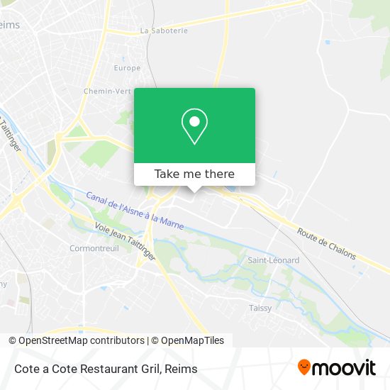 Cote a Cote Restaurant Gril map