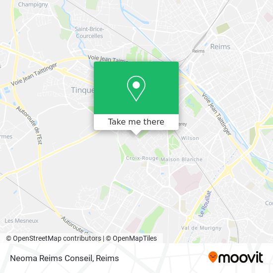 Neoma Reims Conseil map