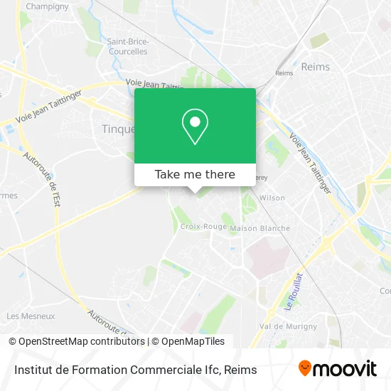 Institut de Formation Commerciale Ifc map