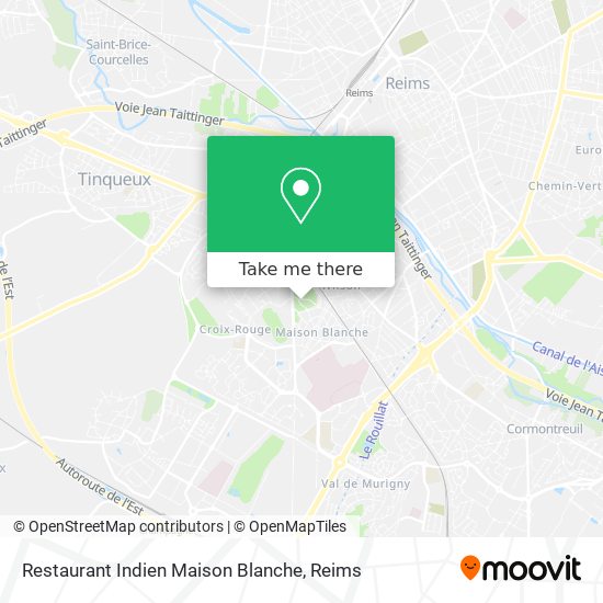 Restaurant Indien Maison Blanche map