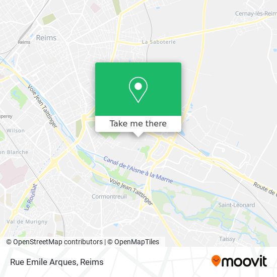 Mapa Rue Emile Arques