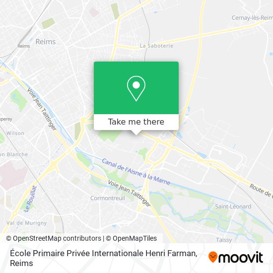 Mapa École Primaire Privée Internationale Henri Farman