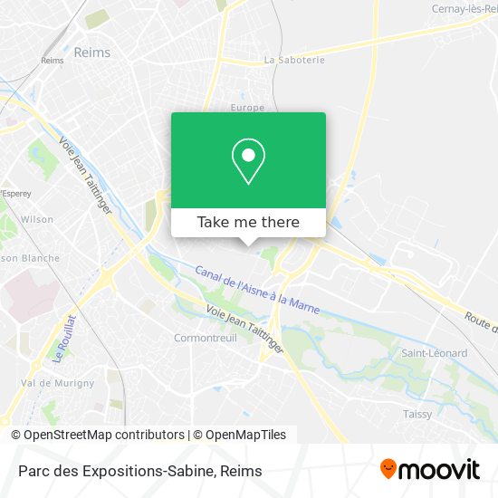 Mapa Parc des Expositions-Sabine