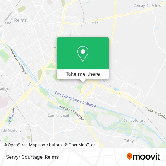 Servyr Courtage map