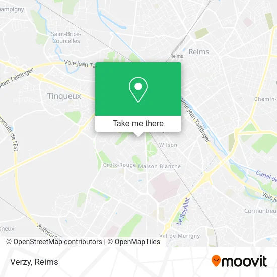 Verzy map