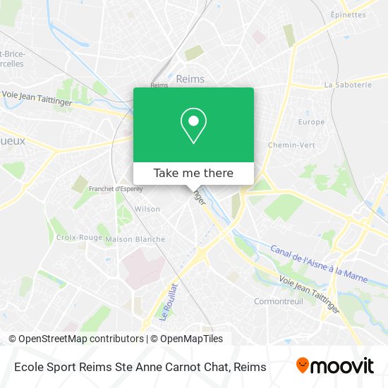 Mapa Ecole Sport Reims Ste Anne Carnot Chat
