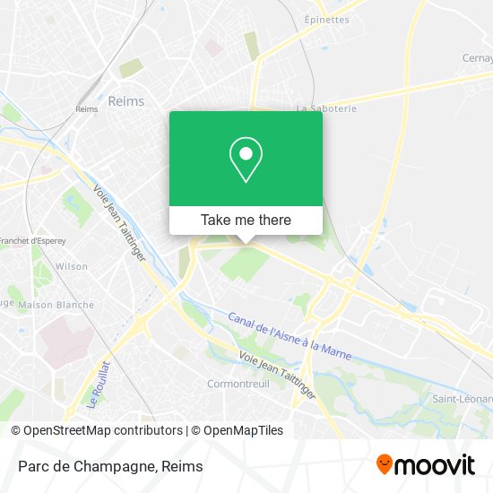 Mapa Parc de Champagne