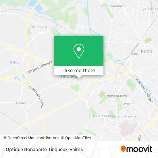 Optique Bonaparte Tinqueux map