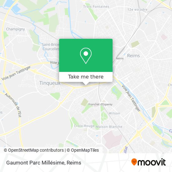 Mapa Gaumont Parc Millésime