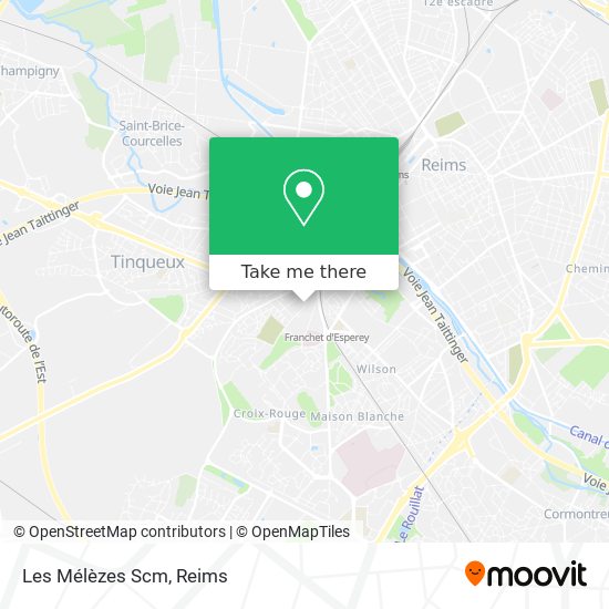 Les Mélèzes Scm map
