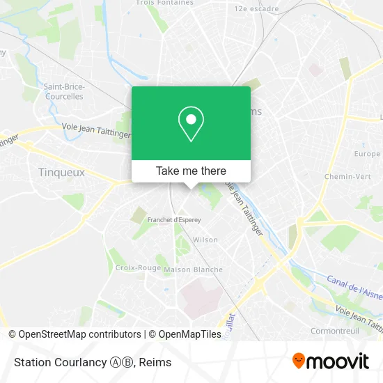 Station Courlancy ⒶⒷ map