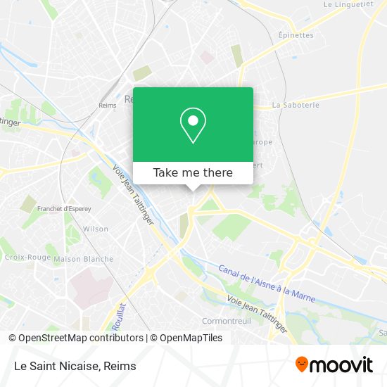 Mapa Le Saint Nicaise