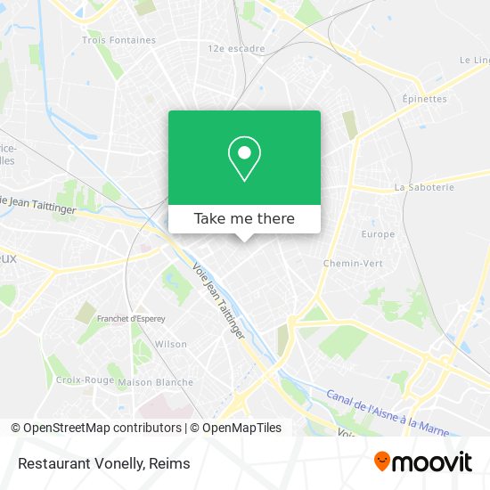Restaurant Vonelly map
