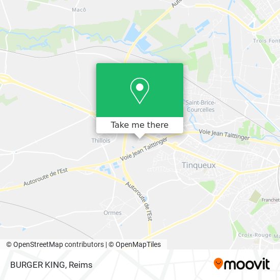 BURGER KING map