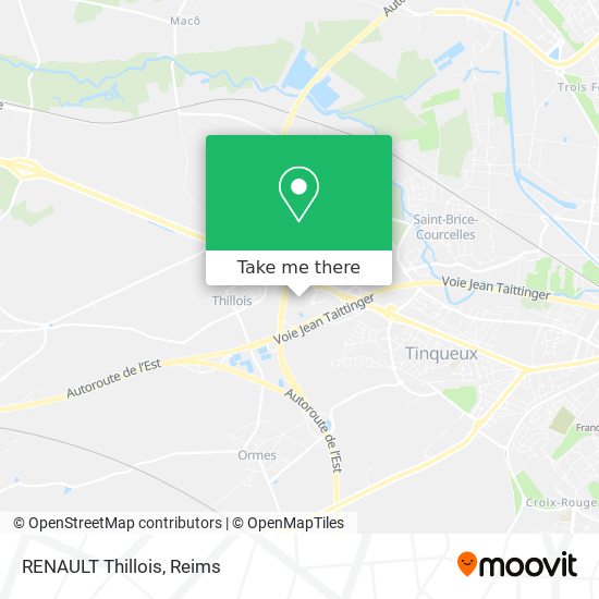 RENAULT Thillois map