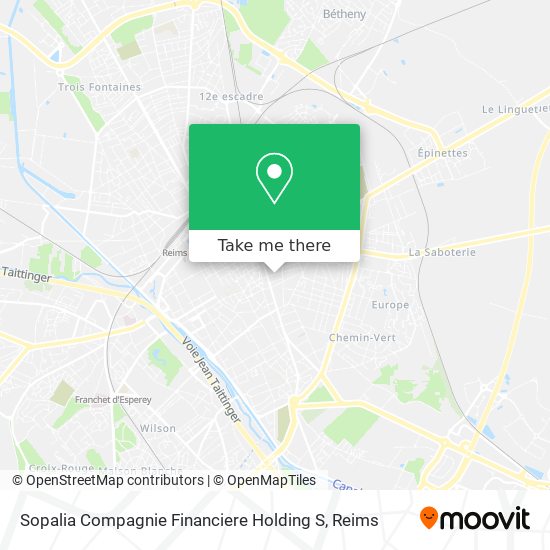 Mapa Sopalia Compagnie Financiere Holding S