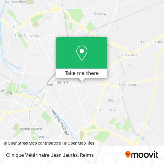 Mapa Clinique Vétérinaire Jean Jaurès
