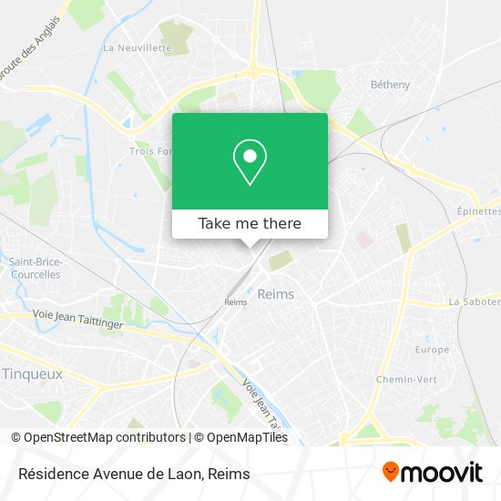Mapa Résidence Avenue de Laon