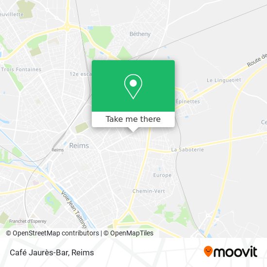 Café Jaurès-Bar map